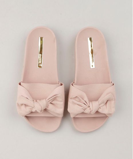 Chinelo-Slide-Feminino-Moleca-com-Laco-Rose-9248319-Rose_1