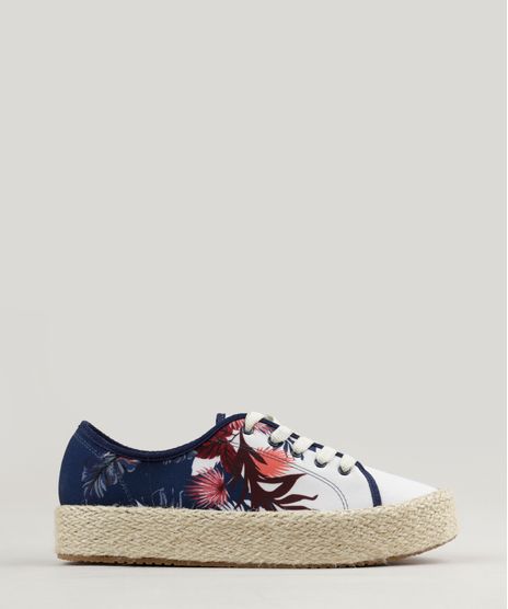 Tenis-Feminino-Beira-Rio-Flatform-com-Estampa-Floral-Kaki-9234192-Kaki_1