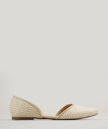 Sapatilha-Feminina-Via-Uno-Bico-Fino-Texturizada-Bege-9246414-Bege_1
