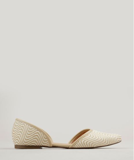 Sapatilha-Feminina-Via-Uno-Bico-Fino-Texturizada-Bege-9246414-Bege_1