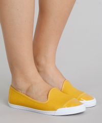 Sapatilha-Feminina-Moleca-em-Lona-com-Verniz-Amarela-9272320-Amarelo_2