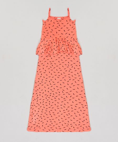 Vestido-Infantil-Longo-Estampado-de-Passaros-com-Babado-Sem-Manga-Coral-9245415-Coral_1 Vestido-Infantil-Longo-Estampado-de-Passaros-com-Babado-Sem-Manga-Coral-9245415-Coral_1