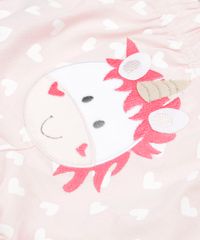 Short-Infantil-Unicornio-Estampado-de-Coracao-em-Algodao---Sustentavel-Rosa-Claro-9109986-Rosa_Claro_4