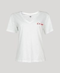T-Shirt-Feminina--Not-So-Basic--Manga-Curta-Decote-V-Off-White-9302885-Off_White_2