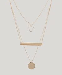Colar-Feminino-Triplo-com-Pingentes-Geometricos-Dourado-8838966-Dourado_1