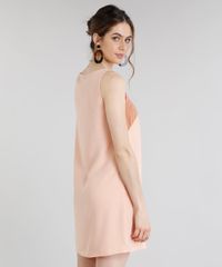 Vestido-Feminino-Curto-com-Recortes-Geometricos-Decote-Redondo-Rose-9199654-Rose_2