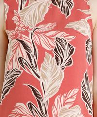 Vestido-Feminino-Curto-Estampado-de-Folhagens-Decote-Redondo-Coral-9199207-Coral_4
