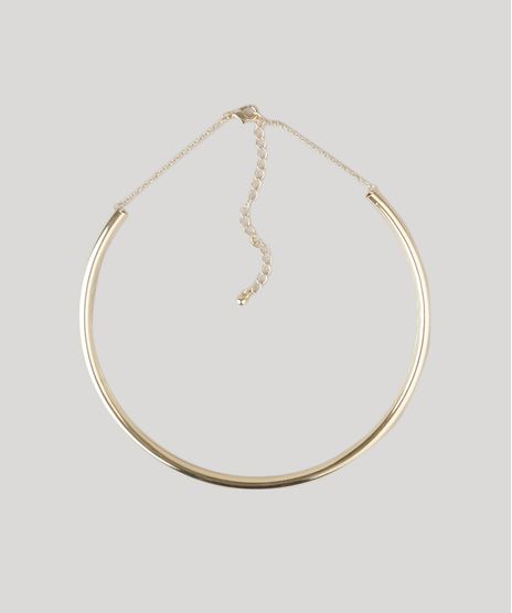 Gargantilha-Feminina-Choker-em-Metal-Dourado-9204067-Dourado_1