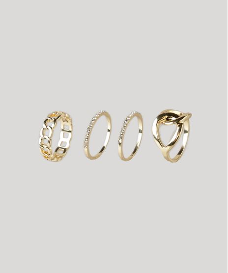 Kit-de-4-Aneis-Femininos-com-Strass-Dourado-9205912-Dourado_1