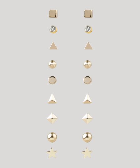 Kit-de-9-Brincos-Femininos-Geometricos-Dourado-9203333-Dourado_1 Kit-de-9-Brincos-Femininos-Geometricos-Dourado-9203333-Dourado_1