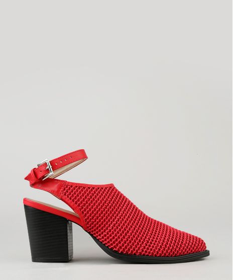 Ankle-Boot-Feminina-Salto-Medio-Texturizada-Bico-Fino-Vermelha-9265600-Vermelho_1