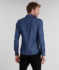 Camisa-Jeans-Masculina-Slim-Manga-Longa-Azul-Escuro-9095677-Azul_Escuro_2