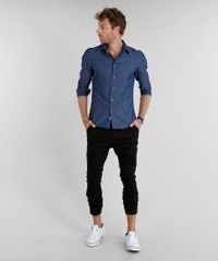 Camisa-Jeans-Masculina-Slim-Manga-Longa-Azul-Escuro-9095677-Azul_Escuro_3