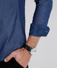 Camisa-Jeans-Masculina-Slim-Manga-Longa-Azul-Escuro-9095677-Azul_Escuro_4