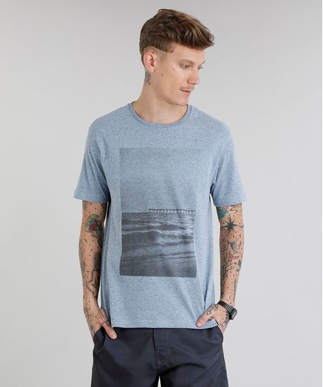 Camiseta-Masculina-com-Estampa-de-Paisagem-Manga-Curta-Gola-Careca-Azul-9228398-Azul_1