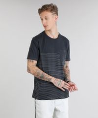 Camiseta-Masculina-com-Recorte-e-Bolso-Manga-Curta-Gola-Careca-Chumbo-9229797-Chumbo_1