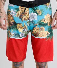 Bermuda-Surf-Masculina-com-Estampa-Floral-Vermelha-9227031-Vermelho_4