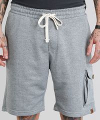 Bermuda-Masculina-em-Moletom-com-Bolsos-Cinza-Mescla-9227678-Cinza_Mescla_4