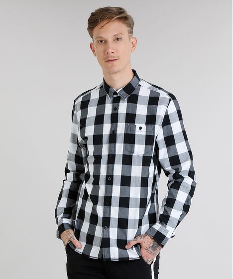 roupas xadrez masculina