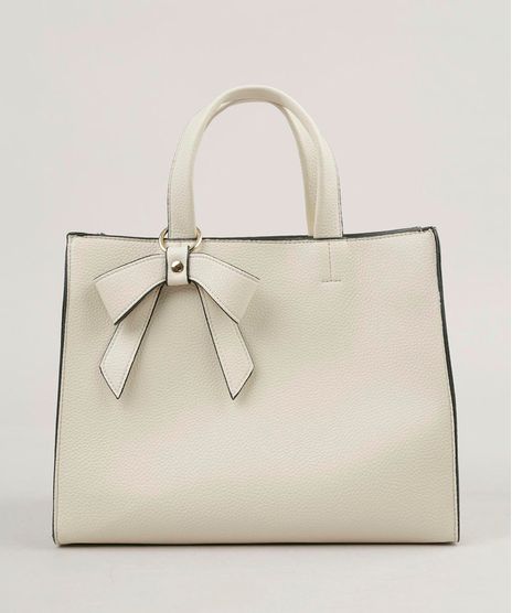 Bolsa-Feminina-Tote-com-Laco-e-Alca-Transversal-Removivel-Bege-Claro-9197796-Bege_Claro_1