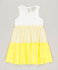 Vestido-Infantil-Curto-com-Recortes-e-Babado-Sem-Manga-Decote-Redondo-Off-White-9234398-Off_White_1