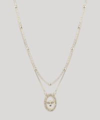 Kit-de-2-Gargantilhas-Choker---Colar-com-Pingente-e-Strass-Dourado-9218898-Dourado_1