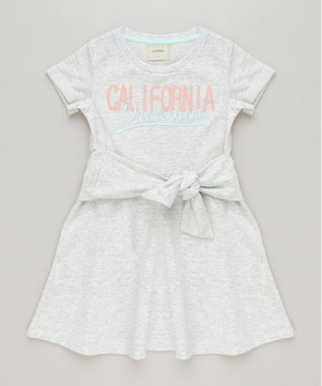 Vestido-Infantil-Curto-em-Moletom-com-No-Manga-Curta-Cinza-Mescla-Claro-9247498-Cinza_Mescla_Claro_1