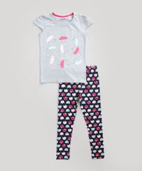 Conjunto-Infantil-Gatinhas-de-Blusa-Manga-Curta-Cinza-Mescla---Calca-Legging-Estampada-em-Algodao---Sustentavel-Azul-Marinho-8555145-Azul_Marinho_1