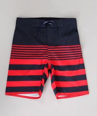 Bermuda-Surf-Infantil-com-Listras-e-Cordao-Vermelha-9243390-Vermelho_1