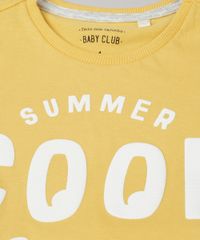 Conjunto-Infantil-de-Camiseta--Summer-Cool--Manga-Curta-Amarela---Bermuda-Listrada-em-Moletom-Cinza-Mescla-Claro-9227848-Cinza_Mescla_Claro_4