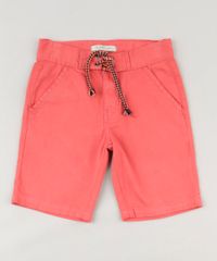 Bermuda-Color-Infantil-com-Bolsos-e-Cordao-Coral-9239846-Coral_1