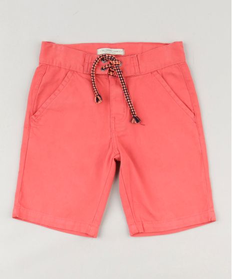 Bermuda-Color-Infantil-com-Bolsos-e-Cordao-Coral-9239846-Coral_1