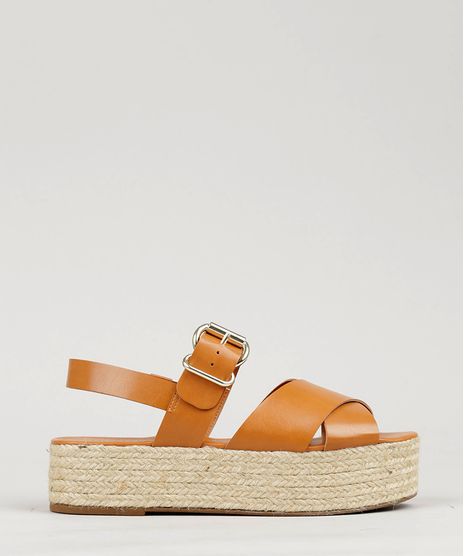 Sandalia-Feminina-Flatform-Tira-Cruzada-com-Corda-Caramelo-9234787-Caramelo_1