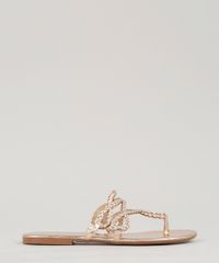 Rasteira-Feminina-Metalizada-com-Tranca-Rose-9263147-Rose_1