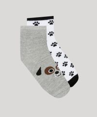 Kit-de-2-Meias-Infantis-Cano-Medio-Estampadas-de-Cachorro-Multicor-9264128-Multicor_1