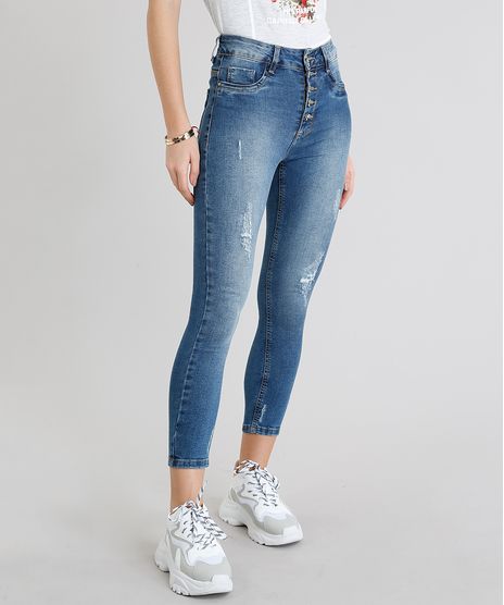 Calca-Jeans-Feminina-Sawary-Skinny-Cropped-com-Puidos-Azul-Medio-9240765-Azul_Medio_1