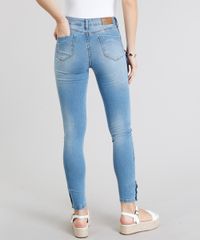 Calca-Jeans-Feminina-Sawary-Cigarrete-Push-Up-com-Puidos-Azul-Claro-9240763-Azul_Claro_2