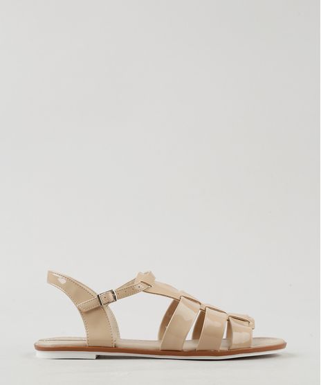 Rasteira-Feminina-Moleca-com-Tiras-em-Verniz-Bege-9272718-Bege_1