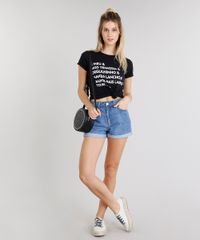 Blusa-Feminina-Signos-Touro-Manga-Curta-Decote-Redondo-Preta-9314912-Preto_3