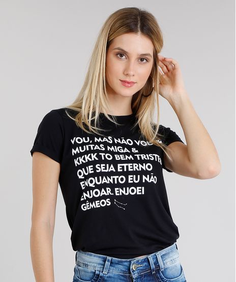 Blusa-Feminina-Signos-Gemeos-Manga-Curta-Decote-Redondo-Preta-9314915-Preto_1
