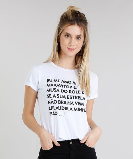 Blusa-Feminina-Signos-Leao-Manga-Curta-Decote-Redondo-Branca-9314911-Branco_1