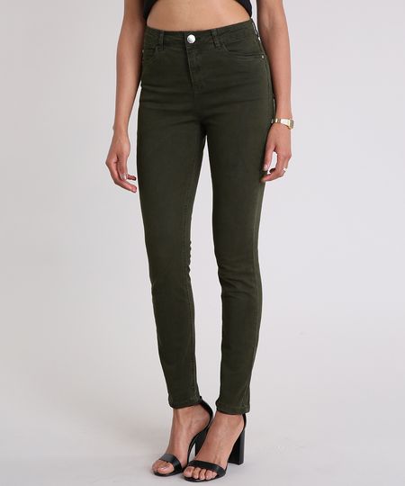 Calca-de-Sarja-Super-Skinny-Cintura-Alta-Verde-Militar-9042390-Verde_Militar_1 Calca-de-Sarja-Super-Skinny-Cintura-Alta-Verde-Militar-9042390-Verde_Militar_1