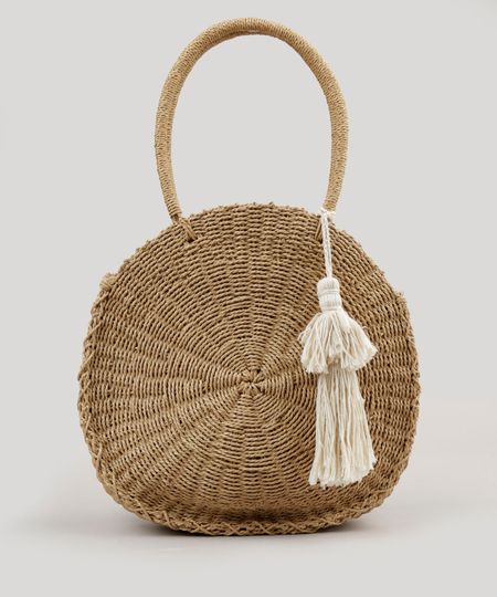 Bolsa-Feminina-de-Palha-Redonda-com-Tassel-Bege-9198295-Bege_1 Bolsa-Feminina-de-Palha-Redonda-com-Tassel-Bege-9198295-Bege_1