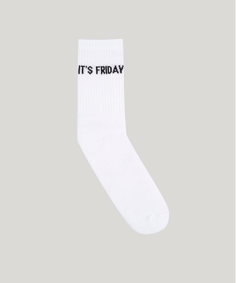 Meia-Masculina-Cano-Alto-Divertida--It-s-Friday--Branca-9242397-Branco_1