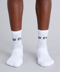 Meia-Masculina-Cano-Alto-Divertida--It-s-Friday--Branca-9242397-Branco_4