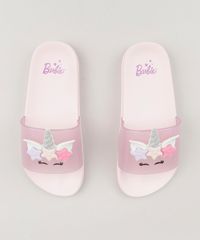 Chinelo-Infantil-Slide-Barbie-com-Unicornio-Rosa-Claro-9235306-Rosa_Claro_1