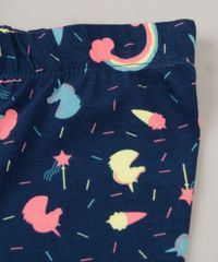 Conjunto-Infantil-de-Blusa-Unicornio-Manga-Curta-Rosa---Bermuda-Estampada-em-Algodao---Sustentavel-Azul-Marinho-9284237-Azul_Marinho_4