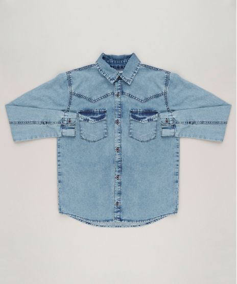 Camisa-Jeans-Infantil-com-Bolsos-Manga-Longa-Azul-Medio-9235919-Azul_Medio_1