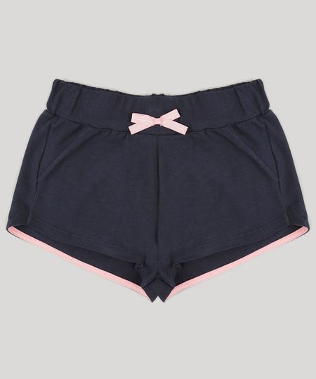 Short-Infantil-com-Laco-em-Algodao---Sustentavel-Azul-Marinho-9221208-Azul_Marinho_1