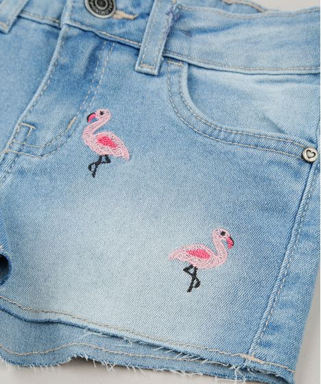 short jeans flamingo